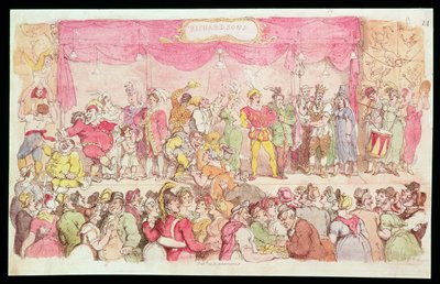 Théâtre de Richardson, publié par Ackermann - Thomas Rowlandson